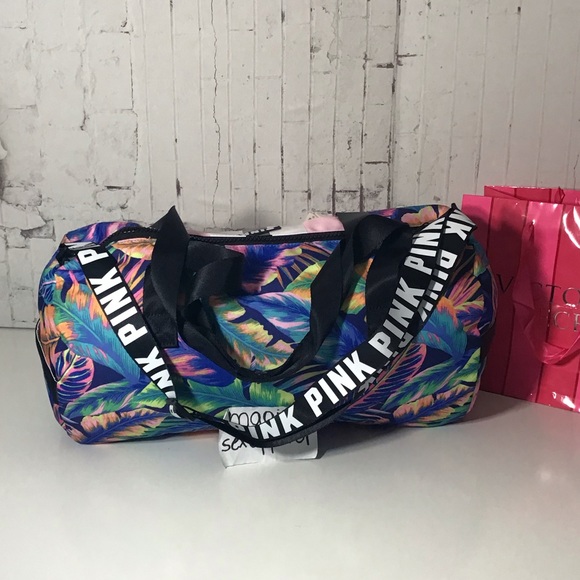 VS PINK LIMITED EDITION TROPICAL DUFFLE BAG - Picture 4 of 6
